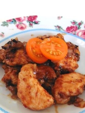 鶏ささみの味噌チリソース!