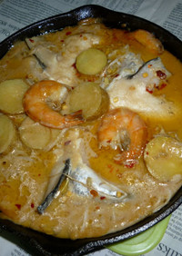 アトランティック･サーモンで温まる粕鍋