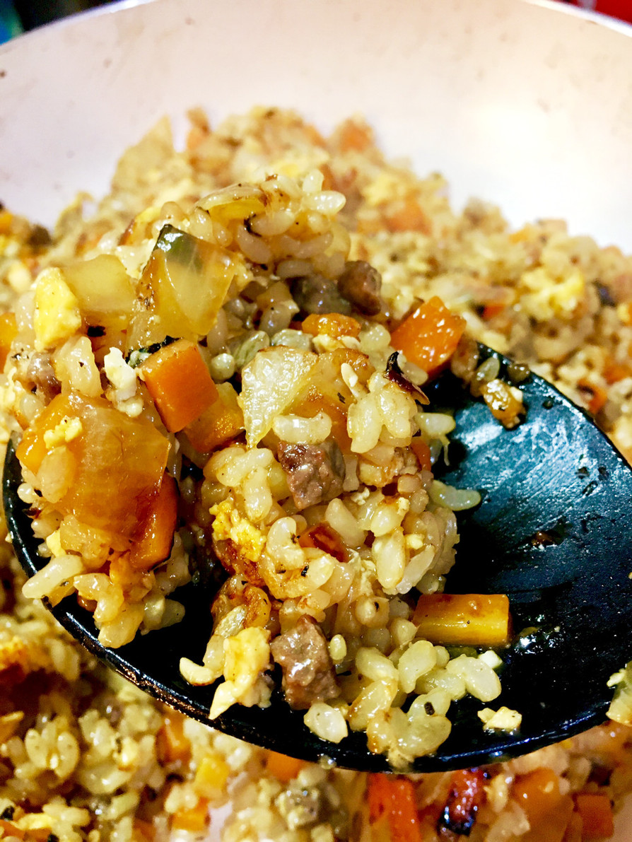 お鍋一つで玄米と牛肉の生姜ご飯の画像