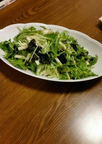 水菜と長芋のサラダ♡
