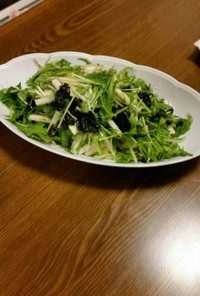 水菜と長芋のサラダ♡