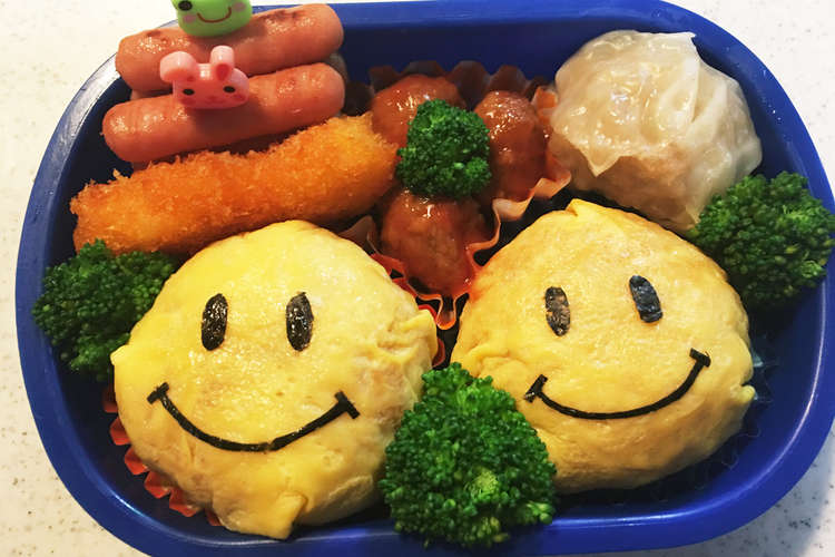 キャラ弁 スマイル オムライス レシピ 作り方 By Mon クックパッド 簡単おいしいみんなのレシピが354万品