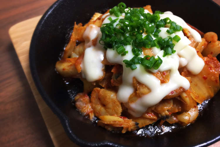 簡単おつまみ ご飯の友に 海鮮キムチーズ レシピ 作り方 By テディー パンダ クックパッド 簡単おいしいみんなのレシピが349万品