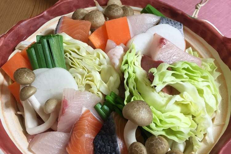 鍋 魚も肉も野菜も盛り盛り レシピ 作り方 By まじゅじゅ クックパッド 簡単おいしいみんなのレシピが354万品