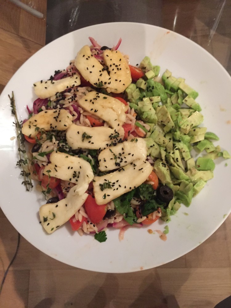 オレンジオルゾサラダのレシピ