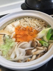 野菜たっぷりなべの写真