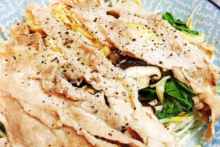 簡単 豚肉とたっぷり野菜のレンジ蒸し レシピ 作り方 By ありさrecipe クックパッド