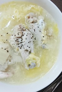 簡単圧力鍋で鶏手羽元の野菜スープ