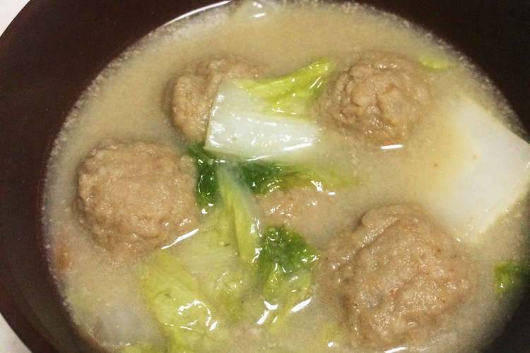 ごま豆乳鍋リメイク 白菜と肉団子のスープ レシピ 作り方 By みりんこ クックパッド 簡単おいしいみんなのレシピが355万品