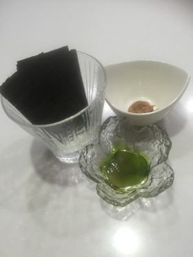 ☆近所のおばあに海苔をもらってツマミ☆