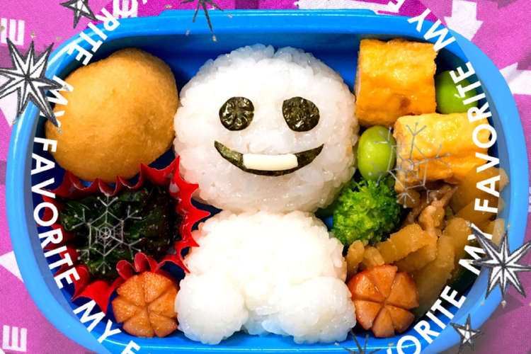 簡単冬キャラ弁 雪だるまのスノーギース レシピ 作り方 By Imovicch クックパッド