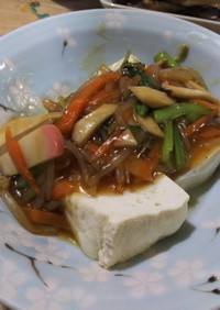 時短　湯豆腐の和風ソース