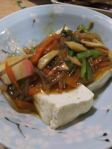 時短　湯豆腐の和風ソースの写真