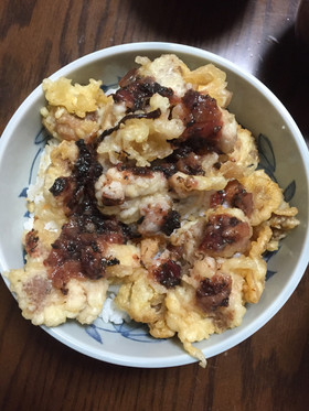 さっぱり梅ダレのとり天丼