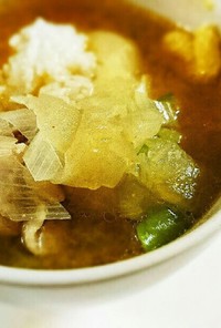 簡単ポカポカ 中華風味噌スープご飯