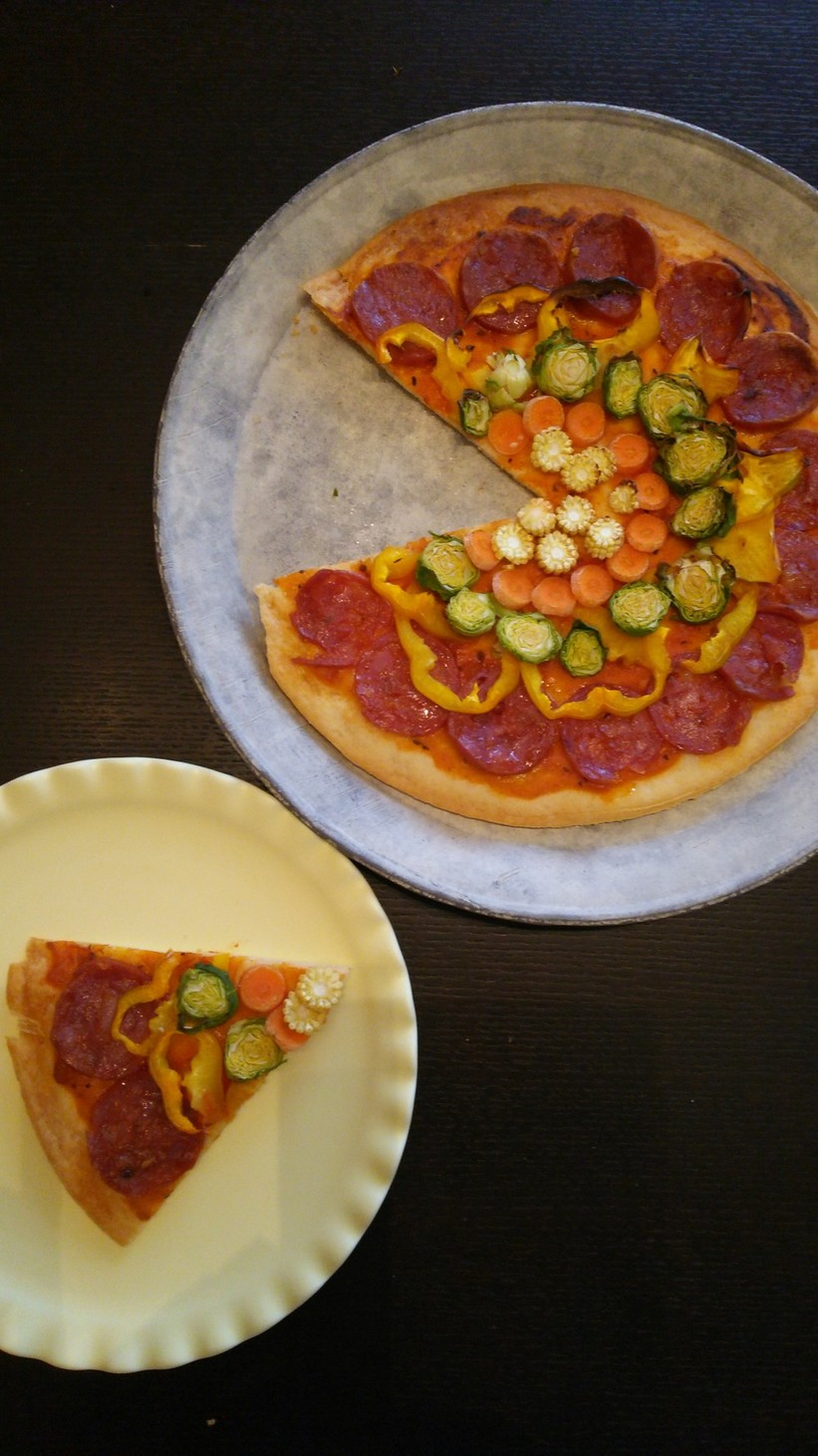 見た目重視なピザの画像