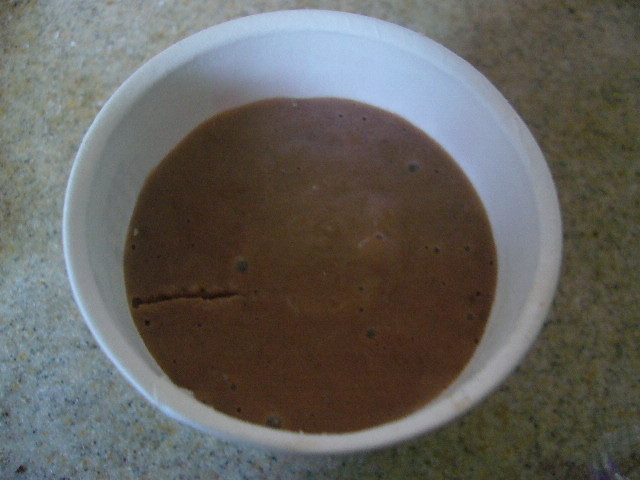 ヘルシー食材で納豆チョコアイスの画像