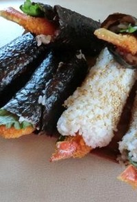 蟹足フライの寿司ロール