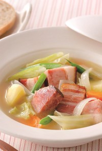 ガルピューレ　ハムと野菜の食べるスープ