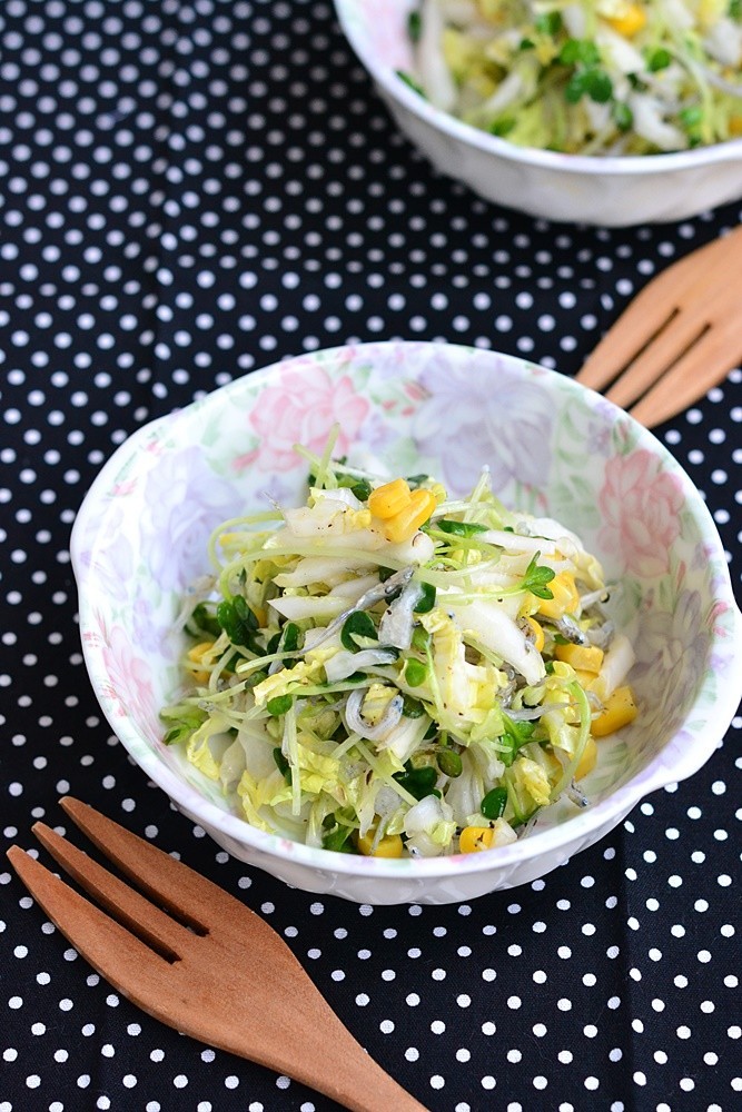 カリカリしらすのうま塩白菜サラダの画像