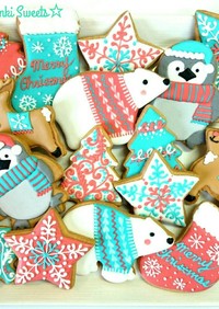 クリスマスアイシングクッキー☆2016