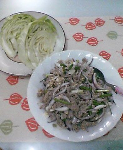 ラープ・ムー（タイの豚ひき肉サラダ）の写真