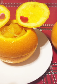 可愛いネーブルオレンジの切り方