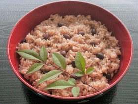 炊飯器で炊くお赤飯 (精進料理)