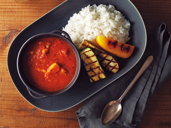 豚肉とグリル野菜のスープカレー