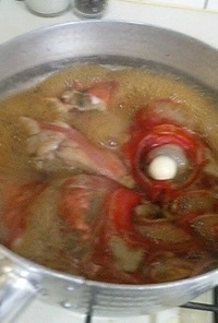 金目鯛とごぼうの煮付け