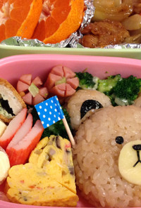 キャラ弁♡ラインのブラウン弁当！簡単☆