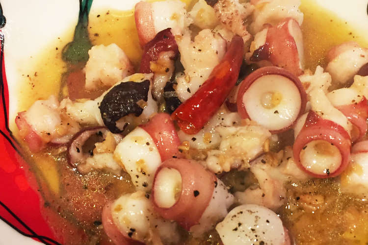 生タコの皮deニンニク唐辛子炒め レシピ 作り方 By ブンチョスキー クックパッド 簡単おいしいみんなのレシピが358万品