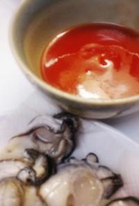 生牡蠣のカクテルソース