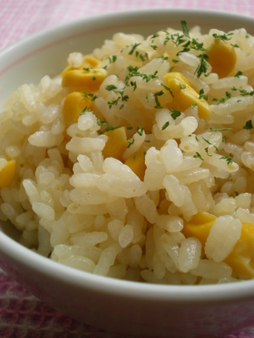 簡単☆炊飯器まかせ☆コーンご飯