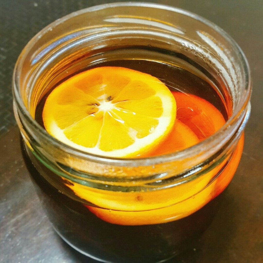 簡単レモンの砂糖漬けでプルーン紅茶の画像