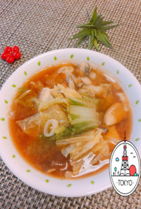 白菜味噌スープ(배추된장국)