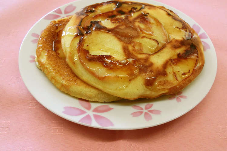 りんご豆乳パンケーキ レシピ 作り方 By よりみち クックパッド