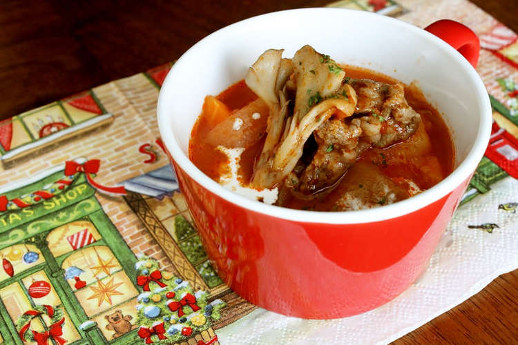 クリスマス近しっ 食べる ビーフスープ レシピ 作り方 By メトレフランセ クックパッド 簡単おいしいみんなのレシピが361万品