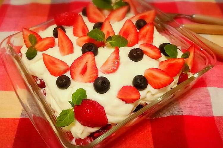 Xmas チーズクリームスコップケーキ レシピ 作り方 By Puni クックパッド 簡単おいしいみんなのレシピが349万品