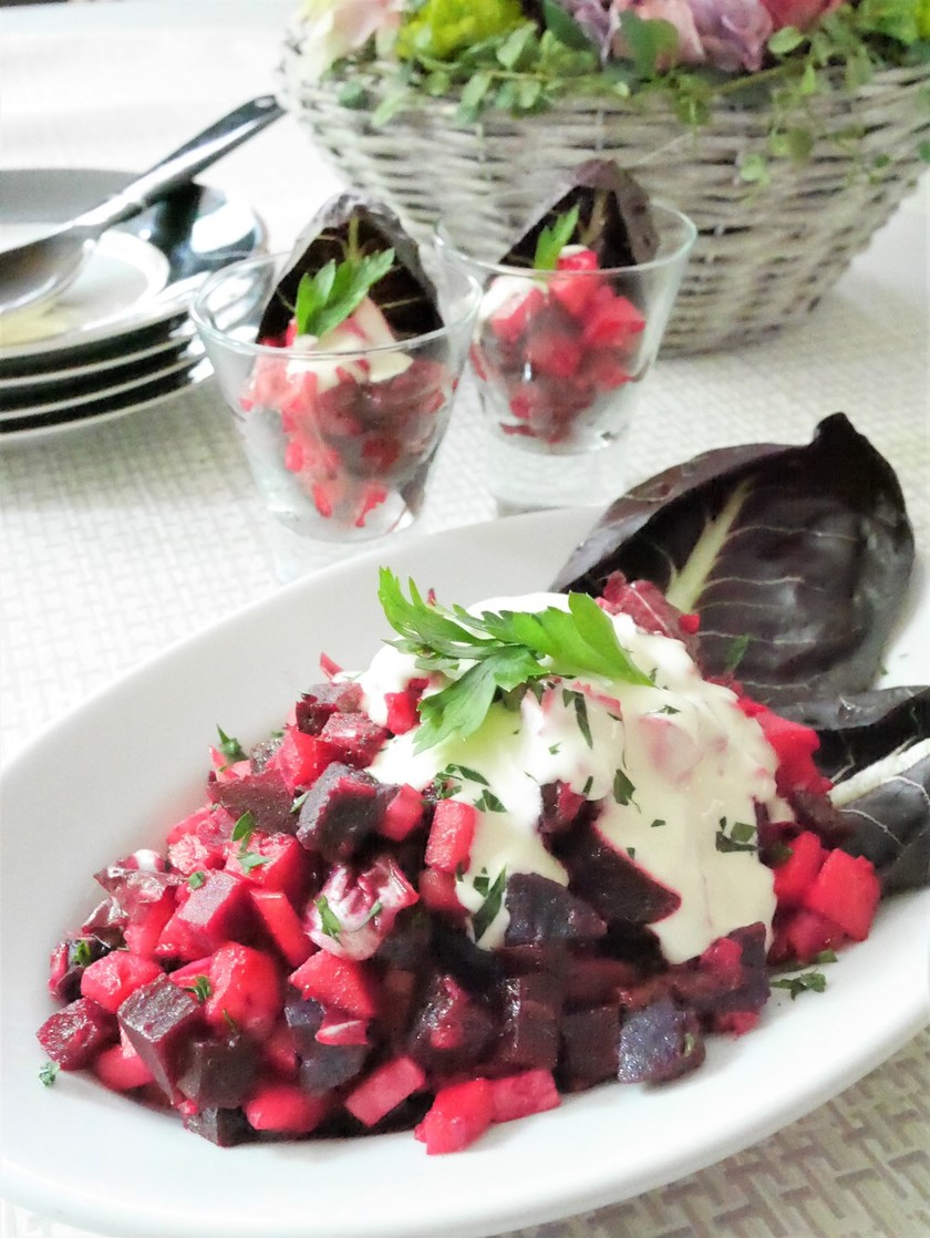 ビーツとリンゴのスローのレシピ