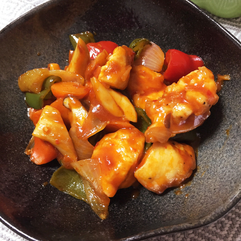 亜麻仁と野菜の炒め物レシピ