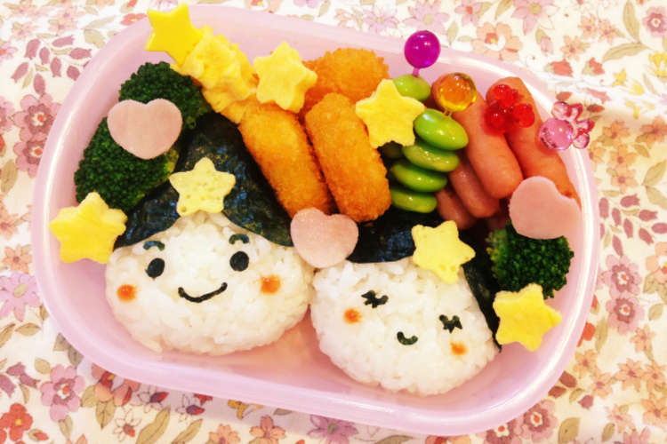 七夕キャラ弁 おりひめ ひこぼし レシピ 作り方 By あやぴよこ クックパッド 簡単おいしいみんなのレシピが375万品