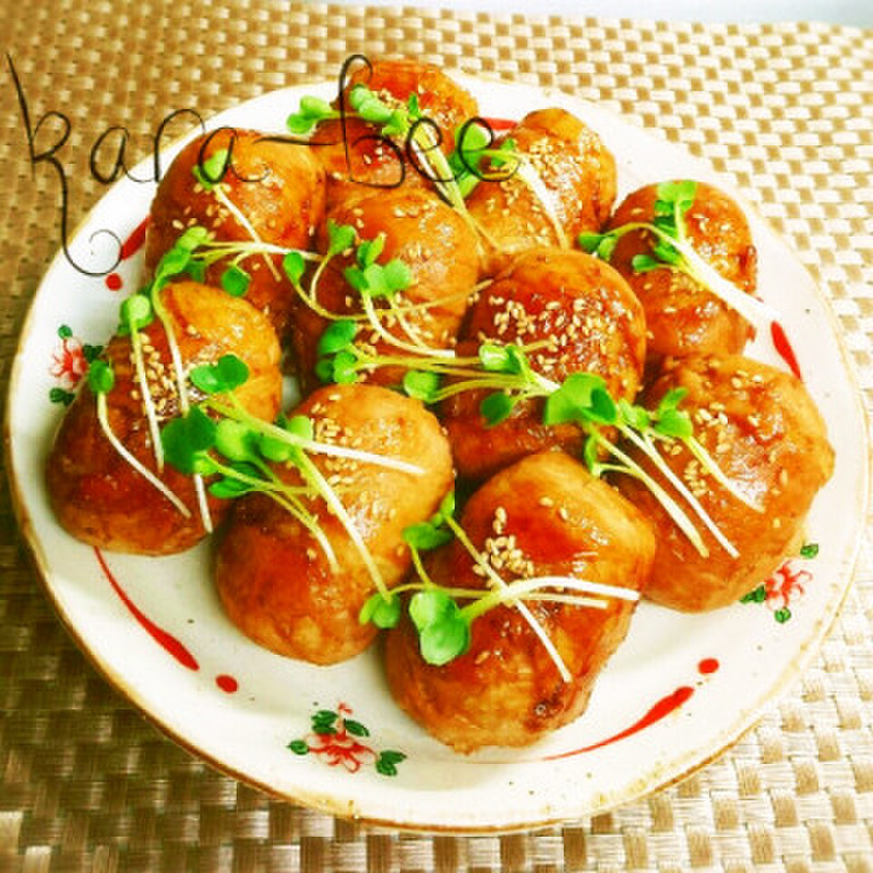 【みんなが作ってる】 豚もも薄切り 肉巻きおにぎりのレシピ 【クックパッド】 簡単おいしいみんなのレシピが350万品