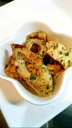 超簡単5分!ちくわと豆腐の青のりマヨ炒め
