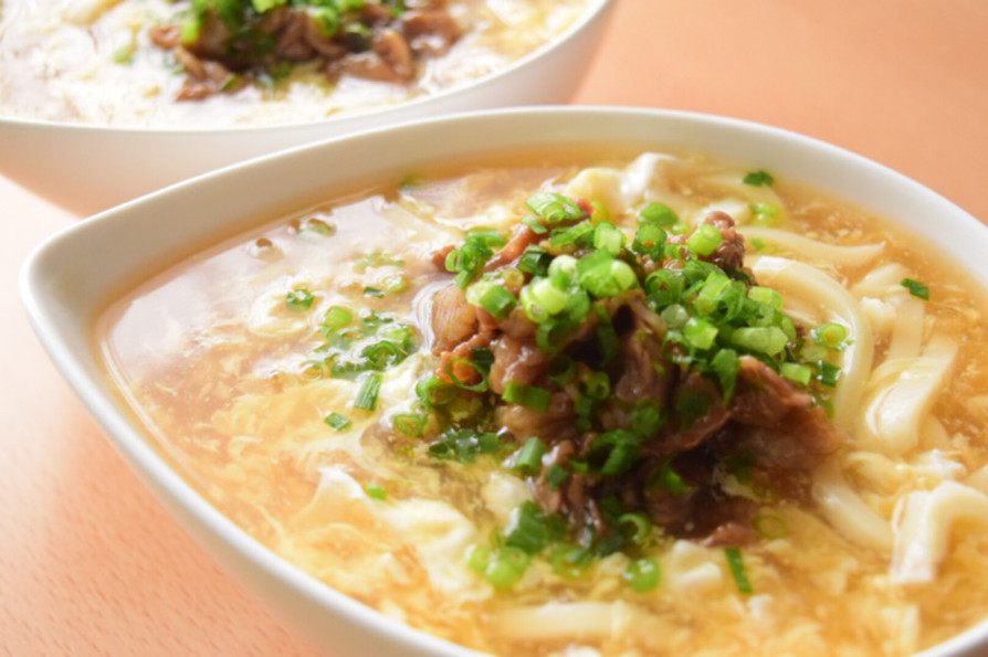 丸亀製麺風うどん〜肉たまあんかけ〜の画像