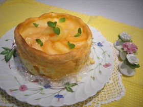桃のムースケーキ