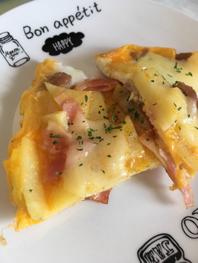 ☆ピザ風☆じゃがベーコン焼き☆