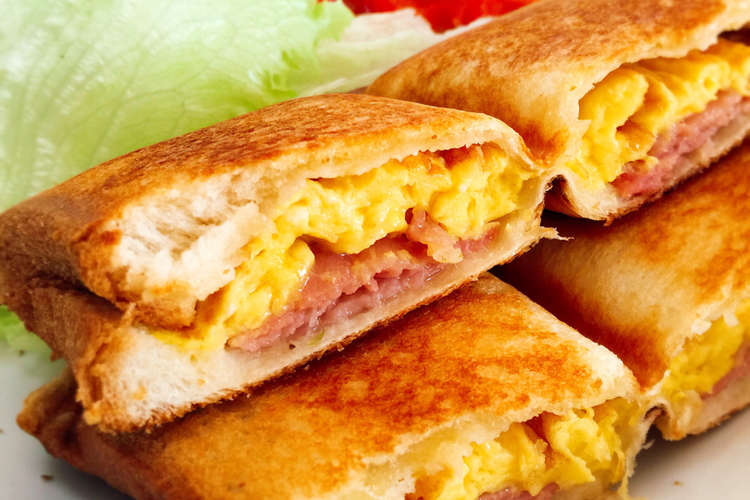 生ハムと卵とオレガノのホットサンド 彡 レシピ 作り方 By マイポ クックパッド 簡単おいしいみんなのレシピが360万品