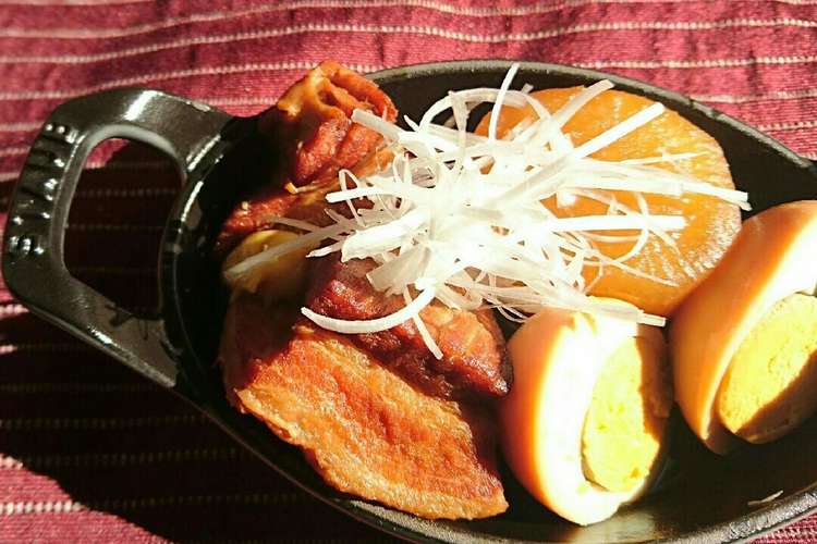 ストウブでトロトロ豚の角煮 レシピ 作り方 By けーこ１２ クックパッド 簡単おいしいみんなのレシピが352万品
