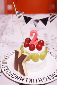 2歳バースデーケーキ*✭